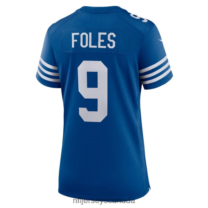 Women Indianapolis Colts Nick Foles Nike Blue Player Game Jersey Clothing NFL TBXFR66885