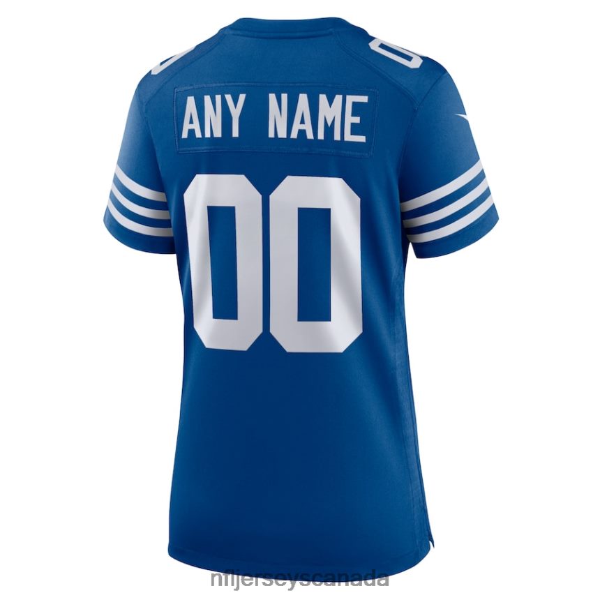 Women Indianapolis Colts Nike Royal Alternate Custom Jersey Clothing NFL TBXFR62508