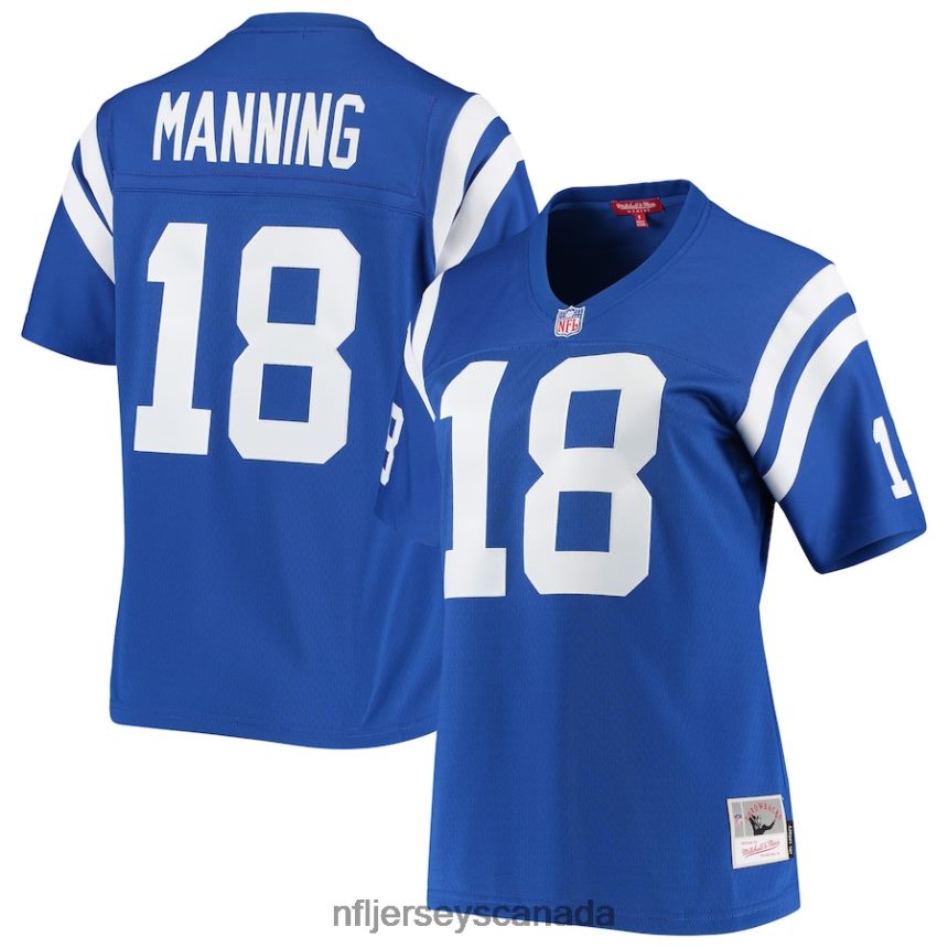 Women Indianapolis Colts Peyton Manning Mitchell  Ness Royal 1998 Legacy Replica Jersey Clothing NFL TBXFR61705