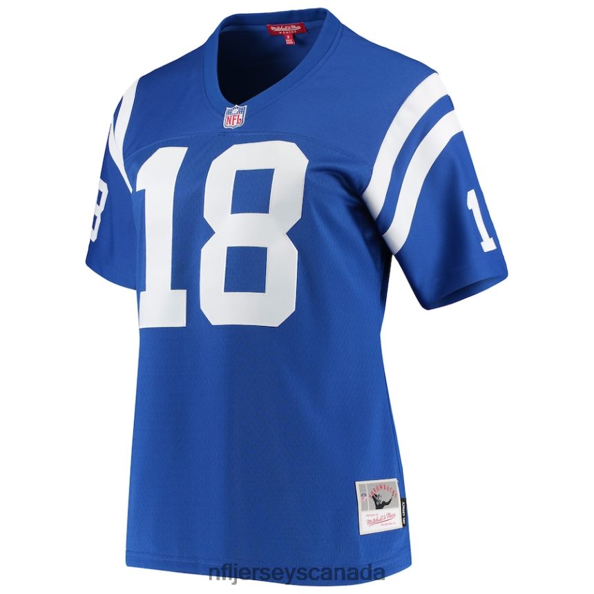 Women Indianapolis Colts Peyton Manning Mitchell  Ness Royal 1998 Legacy Replica Jersey Clothing NFL TBXFR61705