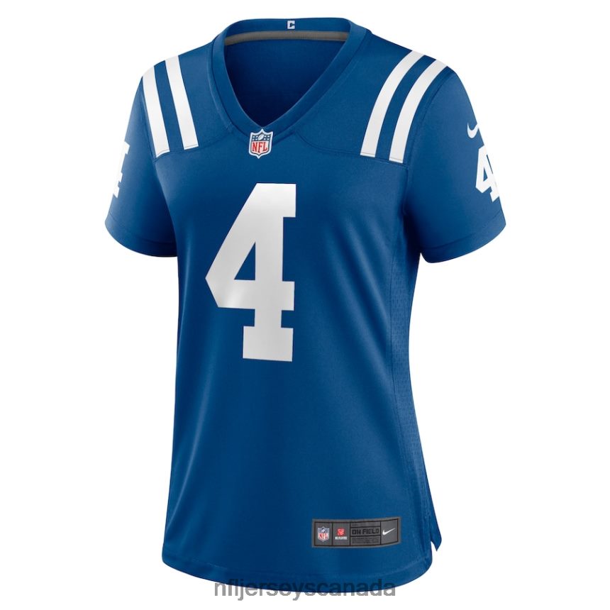 Women Indianapolis Colts Sam Ehlinger Nike Royal Game Jersey Clothing NFL TBXFR65006
