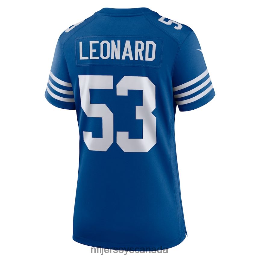 Women Indianapolis Colts Shaquille Leonard Nike Royal Alternate Game Jersey Clothing NFL TBXFR62167