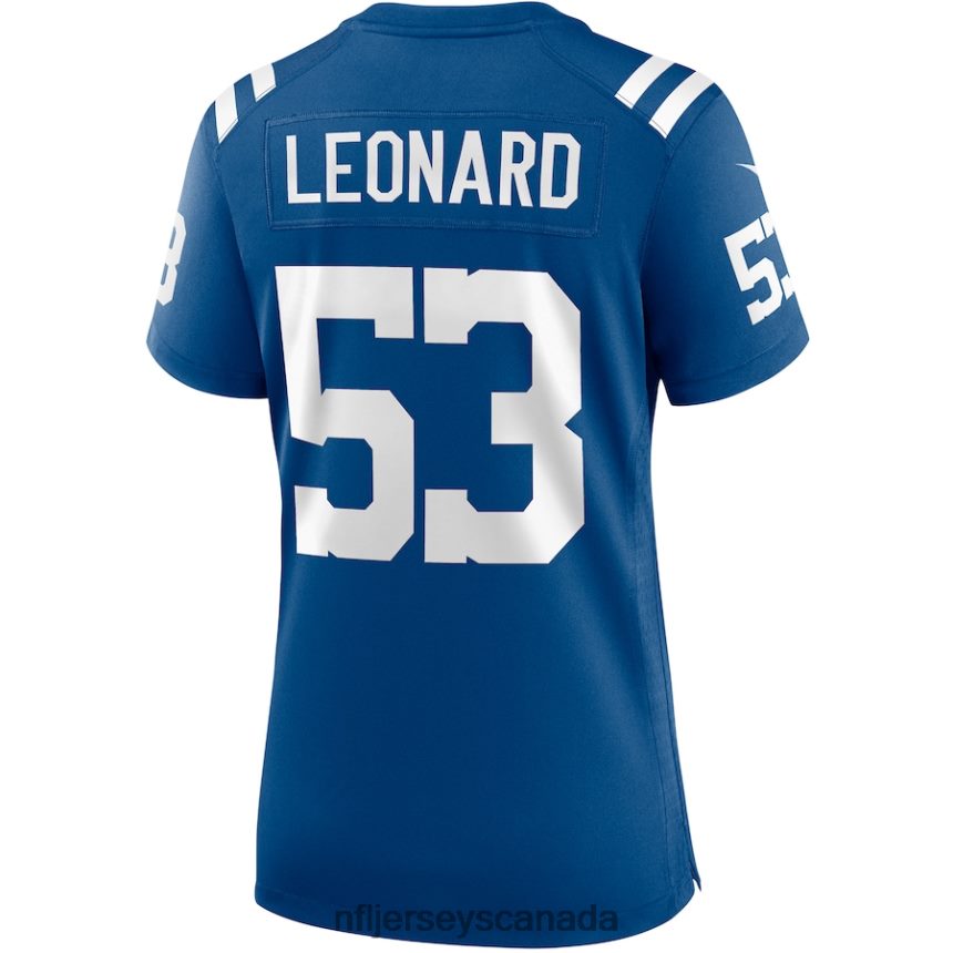 Women Indianapolis Colts Shaquille Leonard Nike Royal Player Game Jersey Clothing NFL TBXFR63745