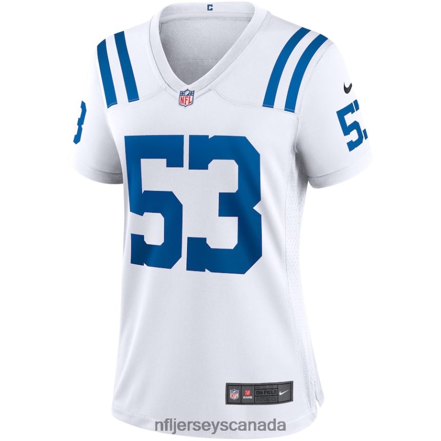Women Indianapolis Colts Shaquille Leonard Nike White Game Player Jersey Clothing NFL TBXFR65347