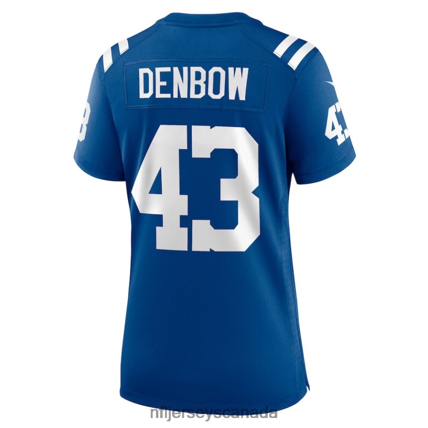 Women Indianapolis Colts Trevor Denbow Nike Royal Game Player Jersey Clothing NFL TBXFR66599