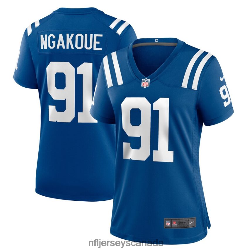 Women Indianapolis Colts Yannick Ngakoue Nike Royal Player Game Jersey Clothing NFL TBXFR67066