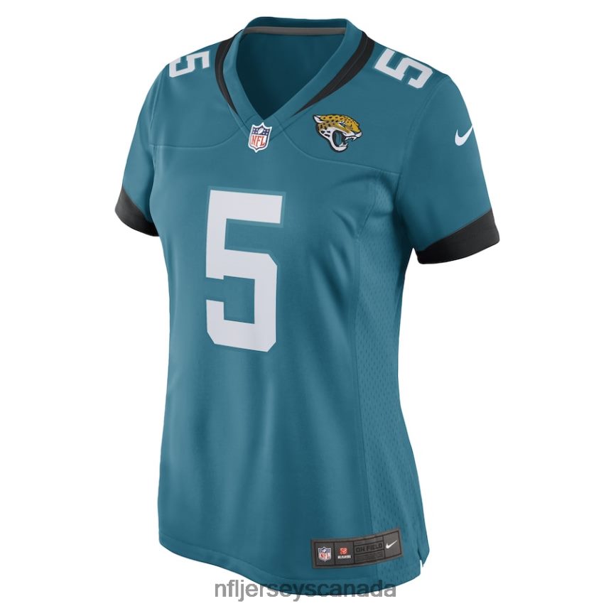Women Jacksonville Jaguars Andre Cisco Nike Teal Game Player Jersey Clothing NFL TBXFR63729