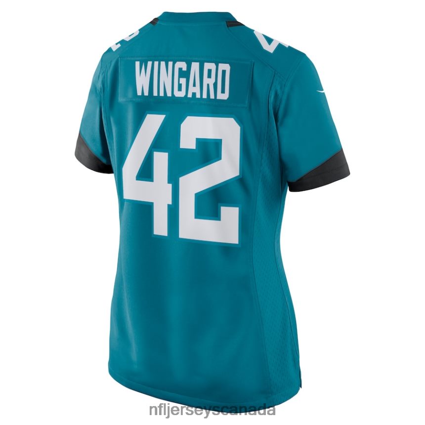 Women Jacksonville Jaguars Andrew Wingard Nike Teal Nike Game Jersey Clothing NFL TBXFR63561