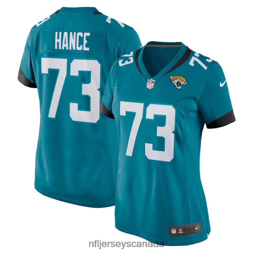 Women Jacksonville Jaguars Blake Hance Nike Teal Home Game Player Jersey Clothing NFL TBXFR65437