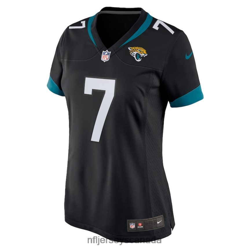 Women Jacksonville Jaguars Byron Leftwich Nike Black Alternate Retired Player Game Jersey Clothing NFL TBXFR66449