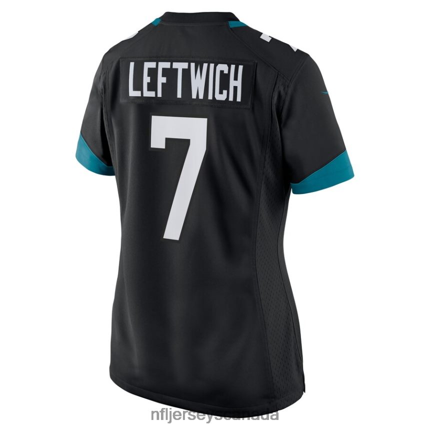 Women Jacksonville Jaguars Byron Leftwich Nike Black Alternate Retired Player Game Jersey Clothing NFL TBXFR66449