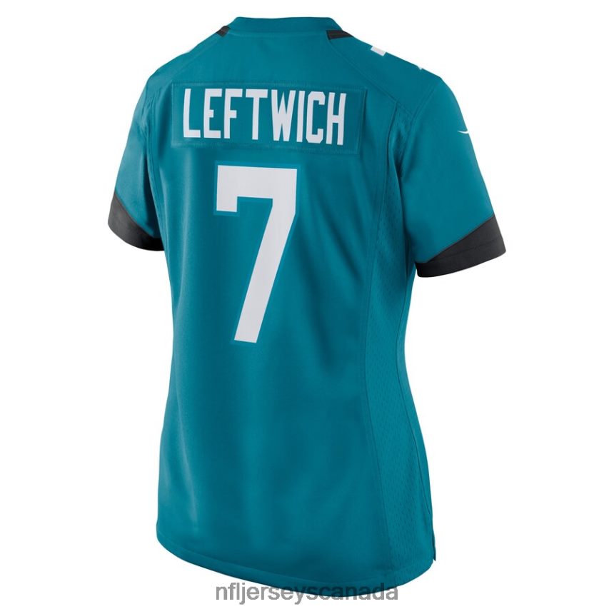 Women Jacksonville Jaguars Byron Leftwich Nike Teal Retired Player Game Jersey Clothing NFL TBXFR65298