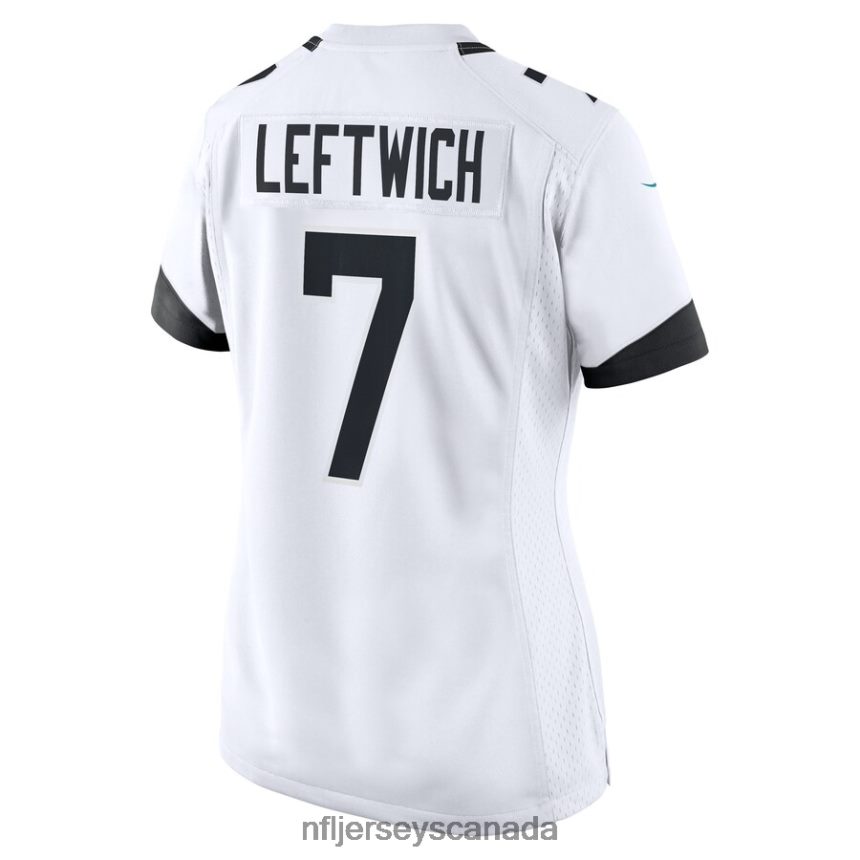Women Jacksonville Jaguars Byron Leftwich Nike White Retired Player Game Jersey Clothing NFL TBXFR65554
