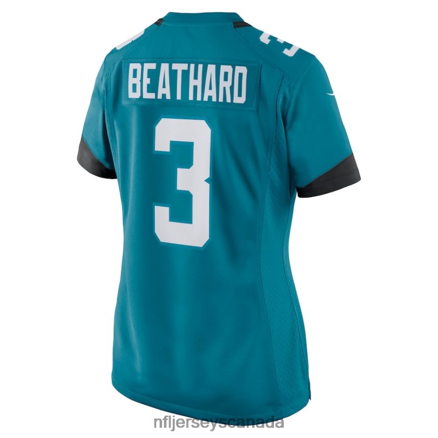 Women Jacksonville Jaguars CJ Beathard Nike Teal Nike Game Jersey Clothing NFL TBXFR65955