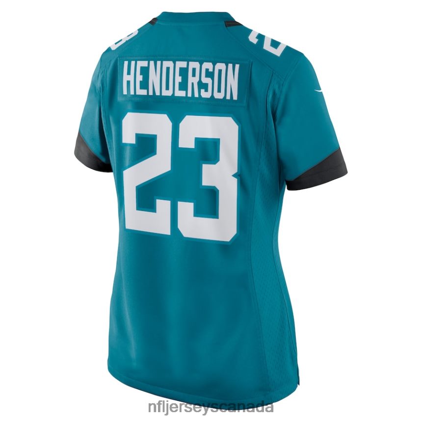 Women Jacksonville Jaguars CJ Henderson Nike Teal Player Game Team Jersey Clothing NFL TBXFR62191