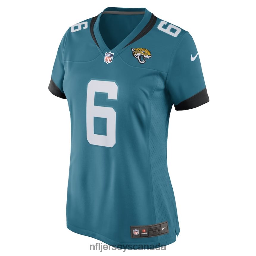 Women Jacksonville Jaguars Chris Claybrooks Nike Teal Game Player Jersey Clothing NFL TBXFR66985