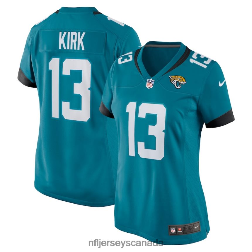Women Jacksonville Jaguars Christian Kirk Nike Teal Game Jersey Clothing NFL TBXFR63352