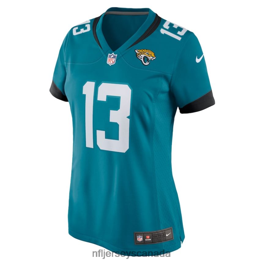 Women Jacksonville Jaguars Christian Kirk Nike Teal Game Jersey Clothing NFL TBXFR63352