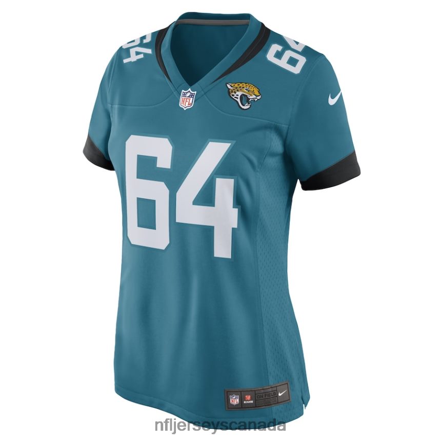 Women Jacksonville Jaguars Coy Cronk Nike Teal Game Player Jersey Clothing NFL TBXFR67072