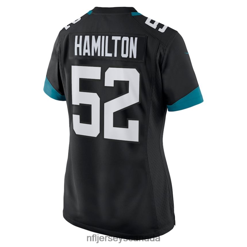 Women Jacksonville Jaguars DaVon Hamilton Nike Black Game Jersey Clothing NFL TBXFR65649
