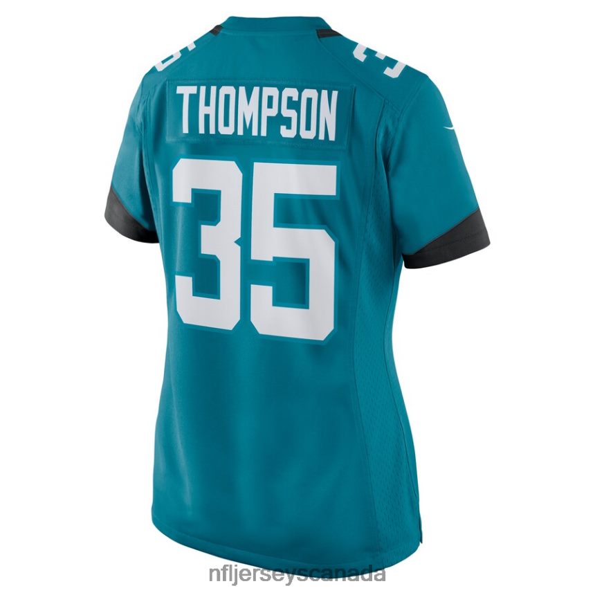 Women Jacksonville Jaguars Deionte Thompson Nike Teal Home Game Player Jersey Clothing NFL TBXFR66904