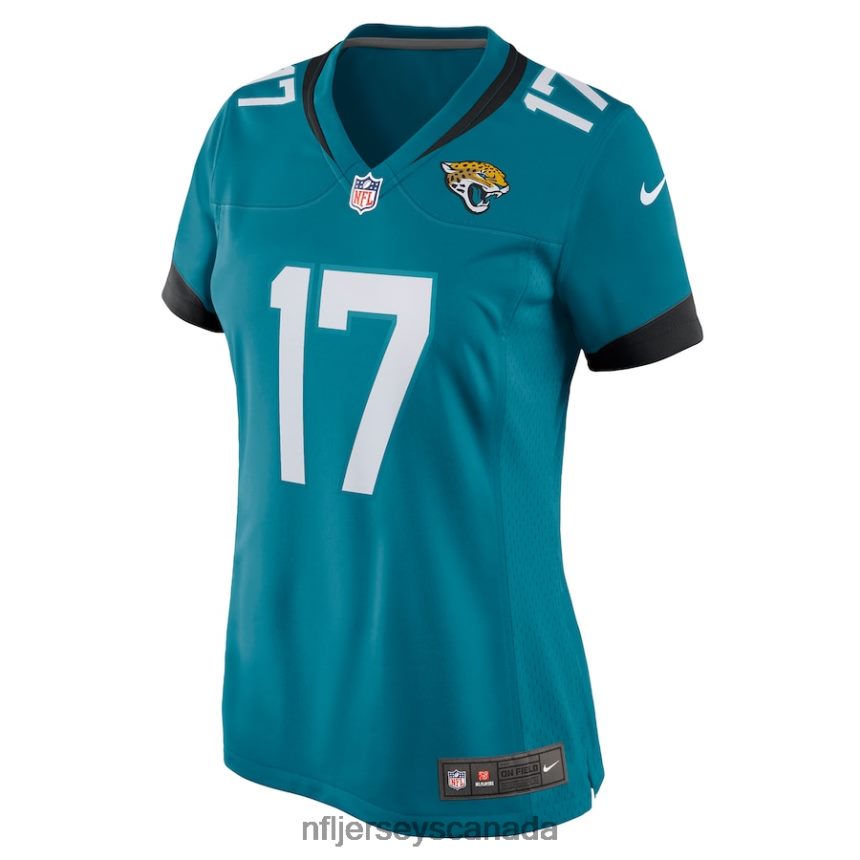 Women Jacksonville Jaguars Evan Engram Nike Teal Game Jersey Clothing NFL TBXFR62283