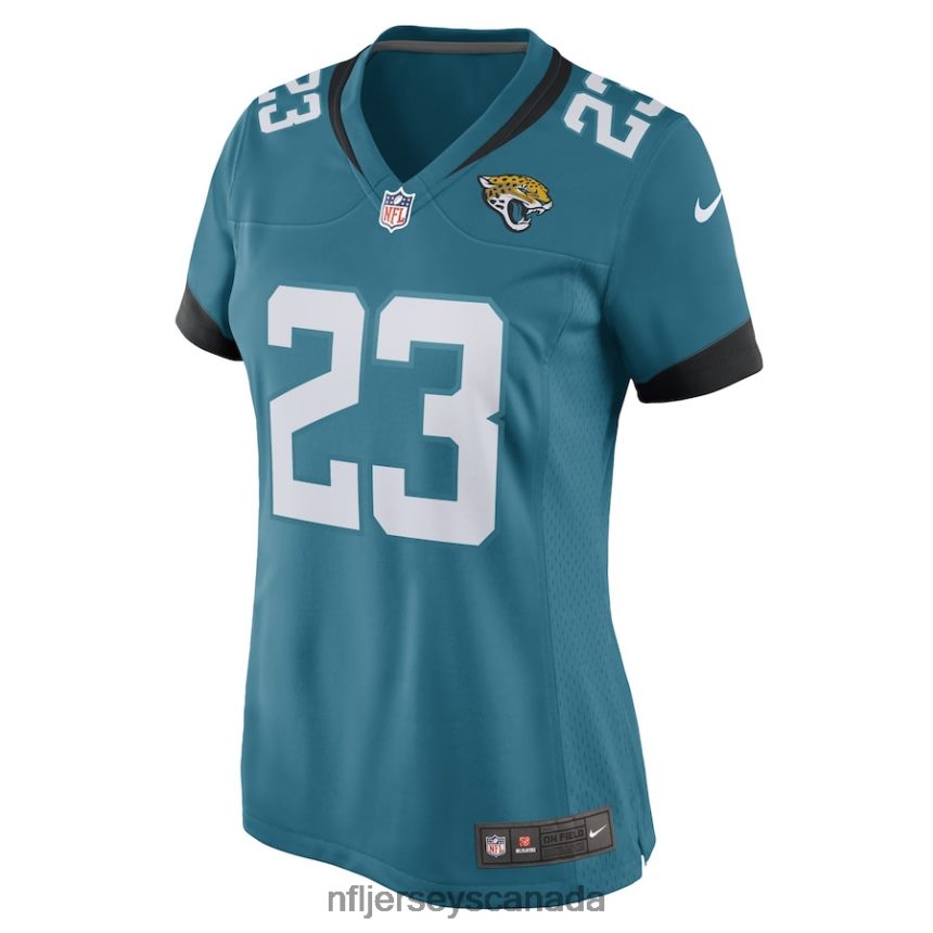 Women Jacksonville Jaguars Foyesade Oluokun Nike Teal Game Player Jersey Clothing NFL TBXFR63948