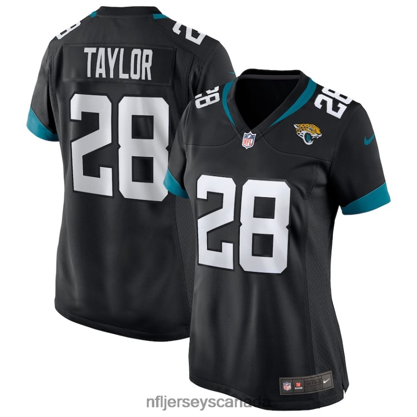 Women Jacksonville Jaguars Fred Taylor Nike Black Game Retired Player Jersey Clothing NFL TBXFR63098