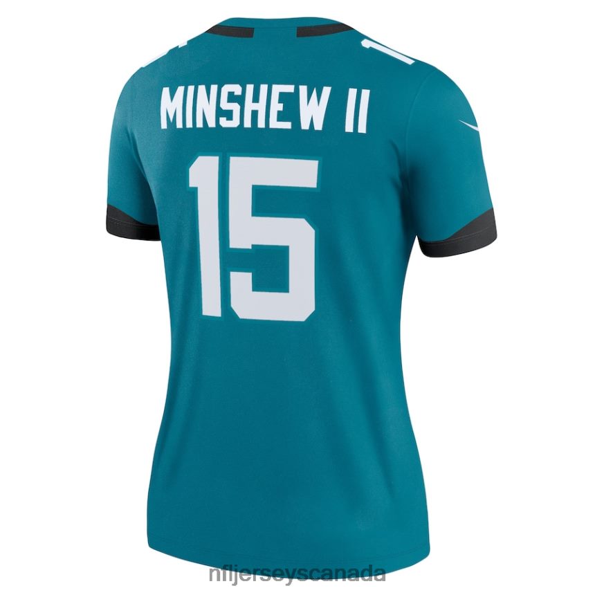 Women Jacksonville Jaguars Gardner Minshew II Nike Teal Legend Jersey Clothing NFL TBXFR61454
