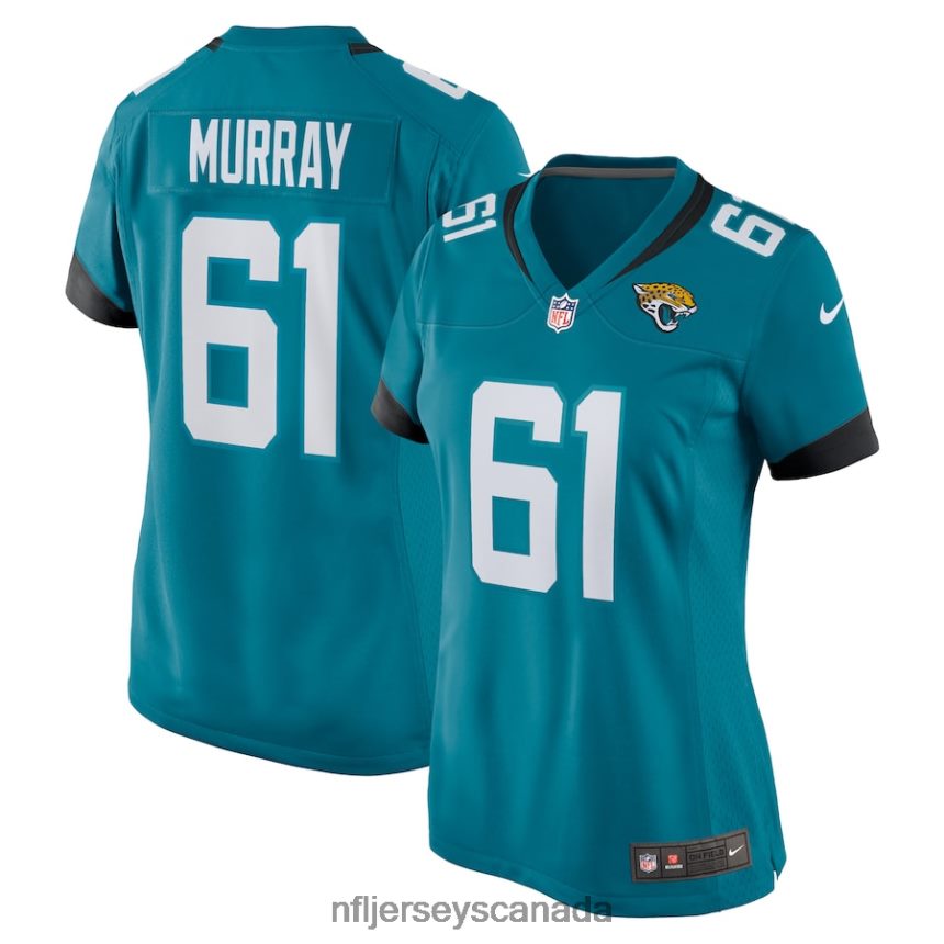Women Jacksonville Jaguars Jimmy Murray Nike Teal Home Game Player Jersey Clothing NFL TBXFR64659
