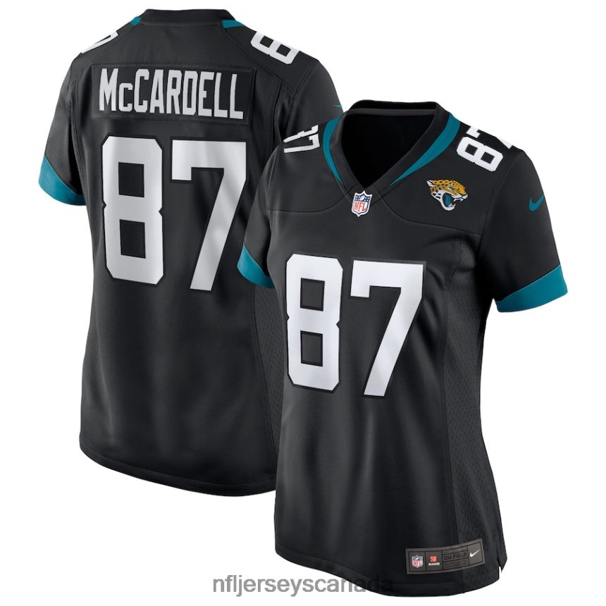 Women Jacksonville Jaguars Keenan McCardell Nike Black Game Retired Player Jersey Clothing NFL TBXFR63721