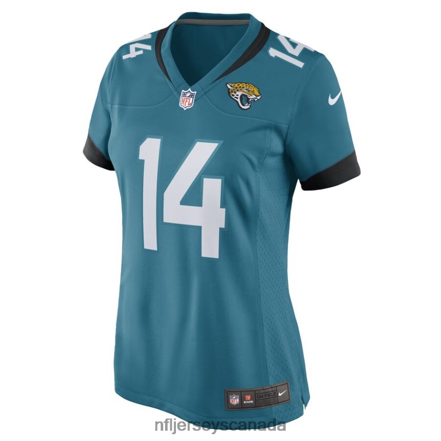Women Jacksonville Jaguars Kendric Pryor Nike Teal Game Player Jersey Clothing NFL TBXFR66452
