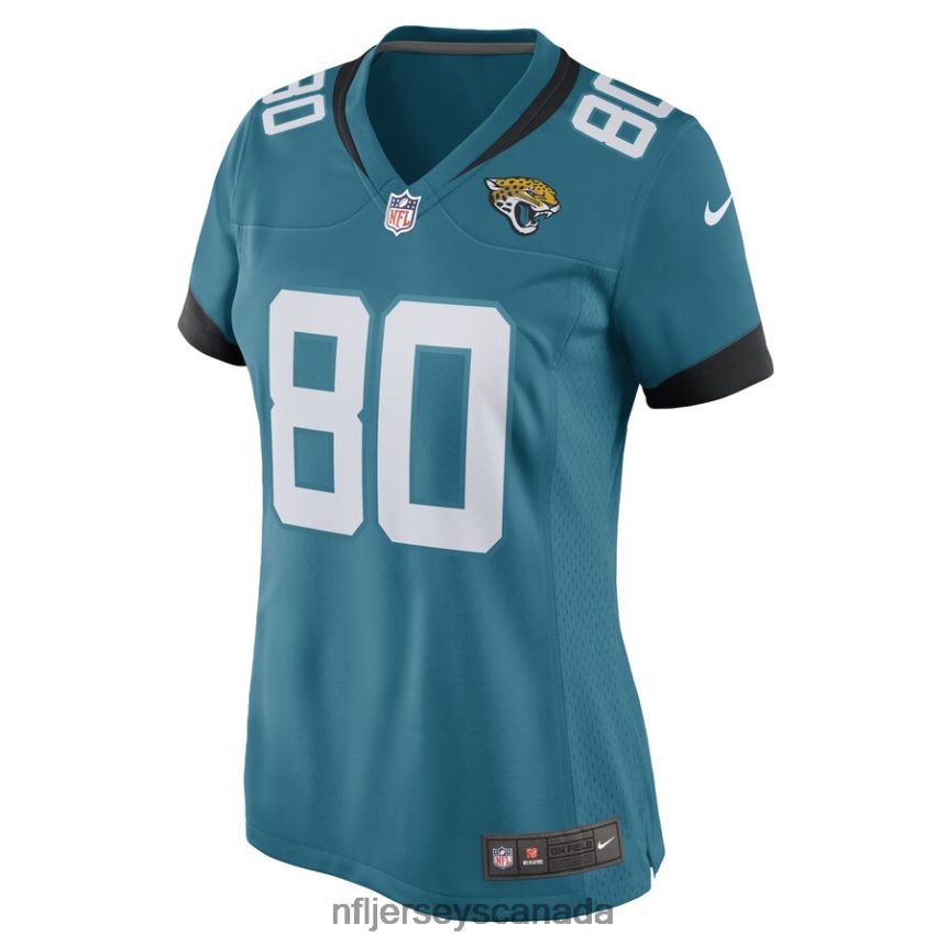 Women Jacksonville Jaguars Kevin Austin Jr Nike Teal Game Player Jersey Clothing NFL TBXFR66573