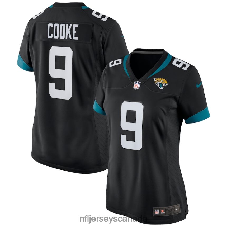 Women Jacksonville Jaguars Logan Cooke Nike Black Game Jersey Clothing NFL TBXFR65948