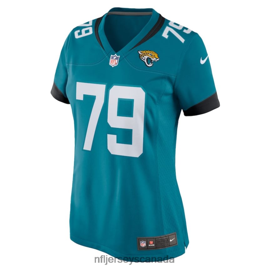 Women Jacksonville Jaguars Luke Fortner Nike Teal Game Jersey Clothing NFL TBXFR65292