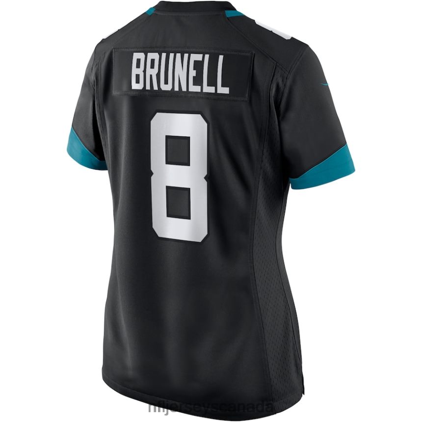 Women Jacksonville Jaguars Mark Brunell Nike Black Game Retired Player Jersey Clothing NFL TBXFR63950