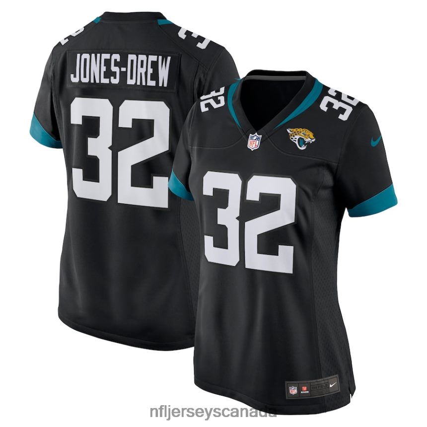 Women Jacksonville Jaguars Maurice Jones-Drew Nike Black Game Retired Player Jersey Clothing NFL TBXFR65909