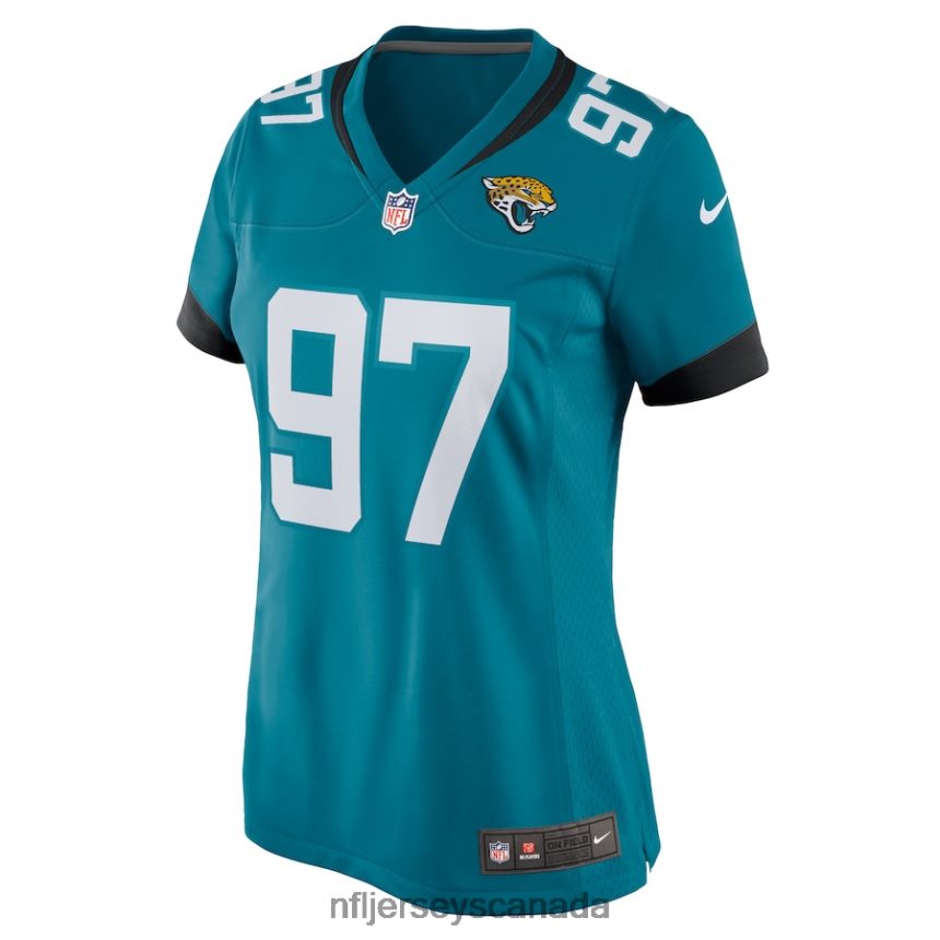 Women Jacksonville Jaguars Nick Thurman Nike Teal Home Game Player Jersey Clothing NFL TBXFR65436