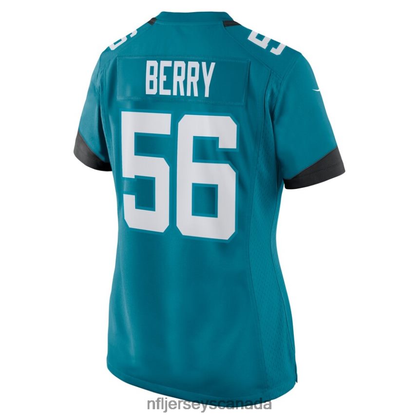 Women Jacksonville Jaguars Rashod Berry Nike Teal Home Game Player Jersey Clothing NFL TBXFR65629