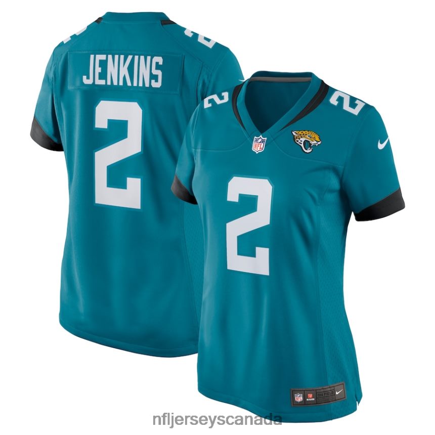 Women Jacksonville Jaguars Rayshawn Jenkins Nike Teal Game Player Jersey Clothing NFL TBXFR62870