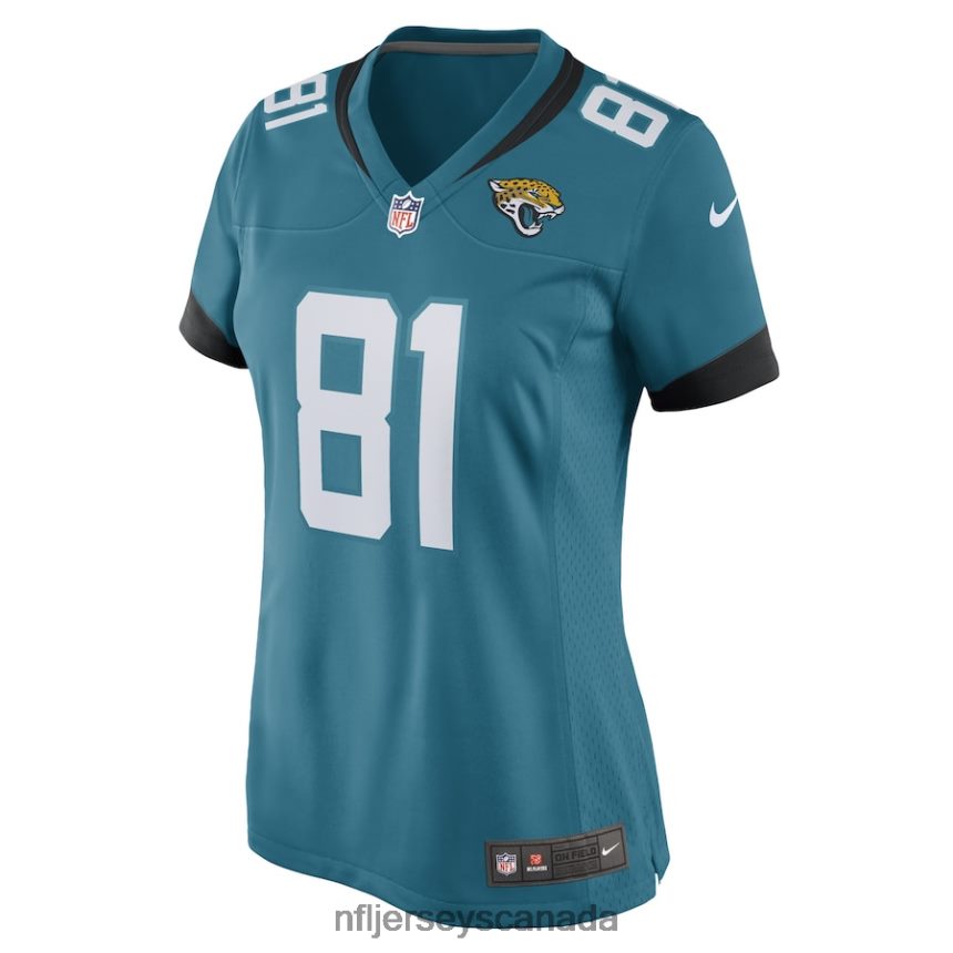 Women Jacksonville Jaguars Seth Williams Nike Teal Game Player Jersey Clothing NFL TBXFR65848