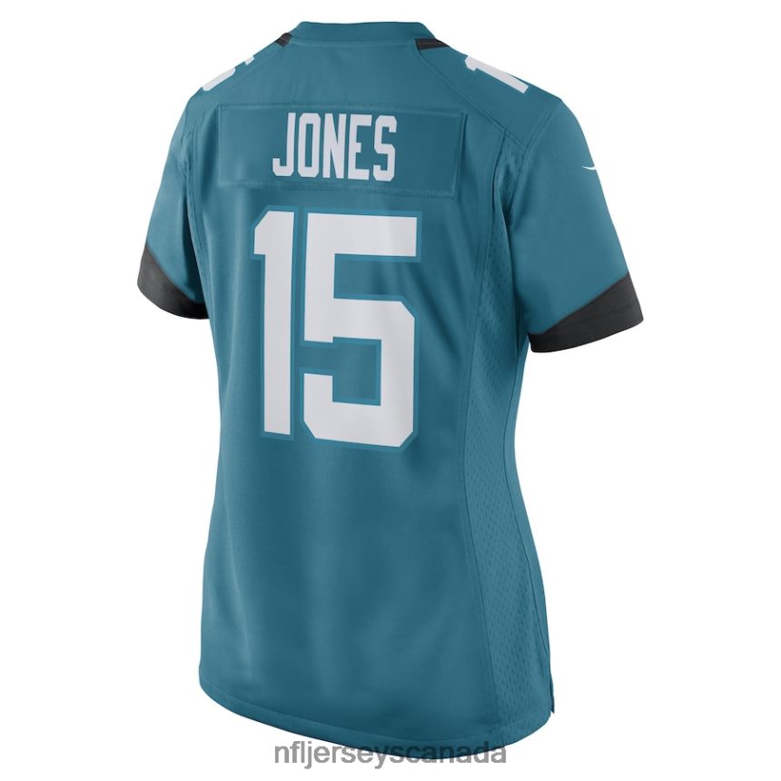 Women Jacksonville Jaguars Tim Jones Nike Teal Game Player Jersey Clothing NFL TBXFR66374