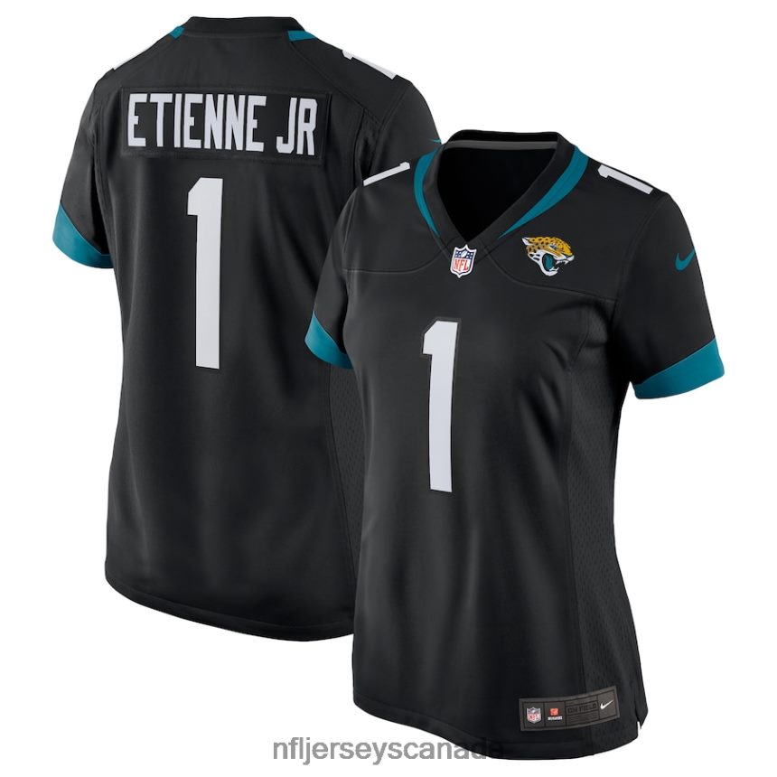Women Jacksonville Jaguars Travis Etienne Nike Black Game Jersey Clothing NFL TBXFR61790