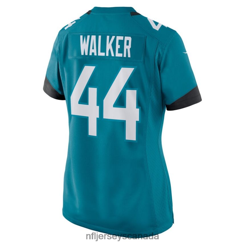 Women Jacksonville Jaguars Travon Walker Nike Teal Game Jersey Clothing NFL TBXFR61536