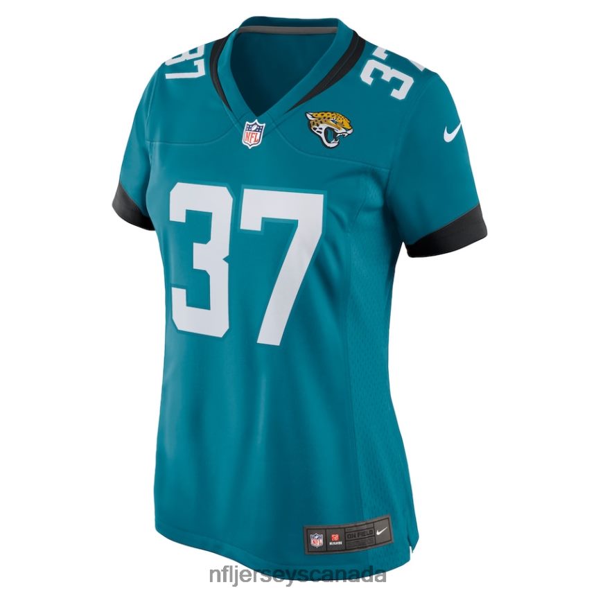 Women Jacksonville Jaguars Tre Herndon Nike Teal Nike Game Jersey Clothing NFL TBXFR65221