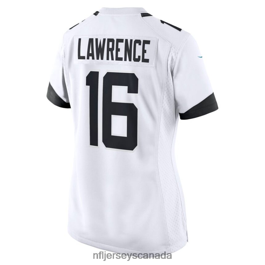 Women Jacksonville Jaguars Trevor Lawrence Nike White 2021 Draft First Round Pick Game Jersey Clothing NFL TBXFR61173