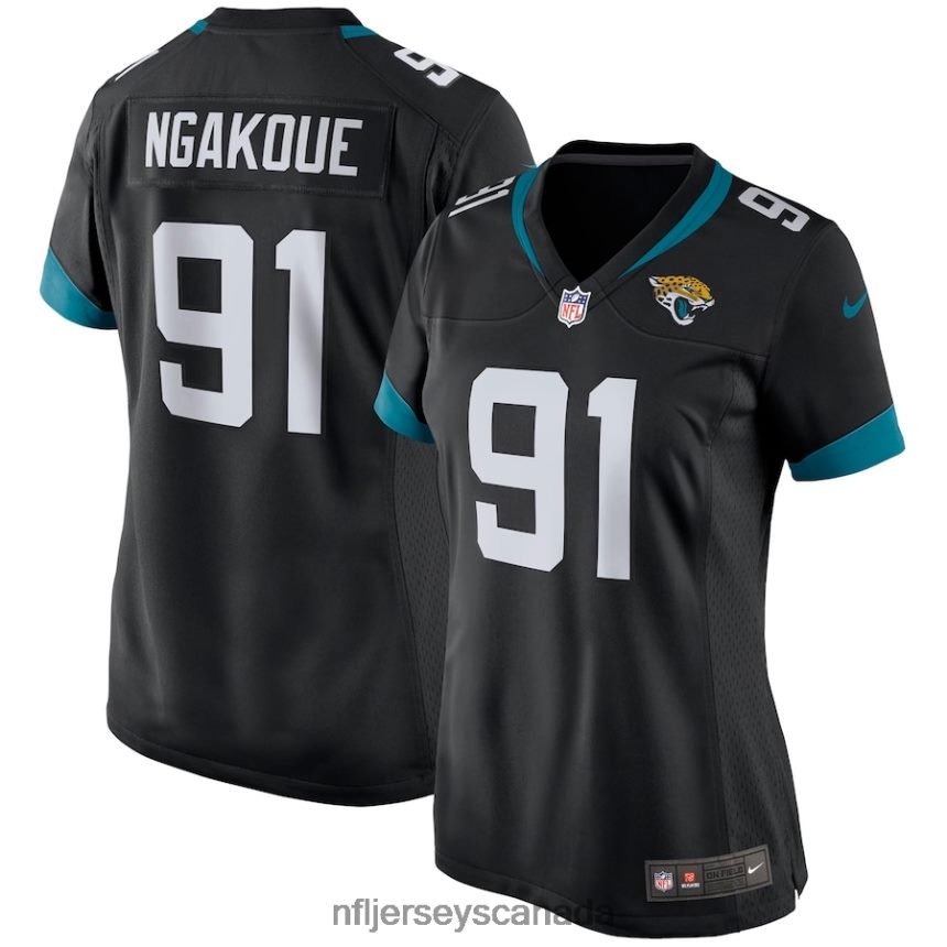 Women Jacksonville Jaguars Yannick Ngakoue Nike Black Game Player Jersey Clothing NFL TBXFR63678