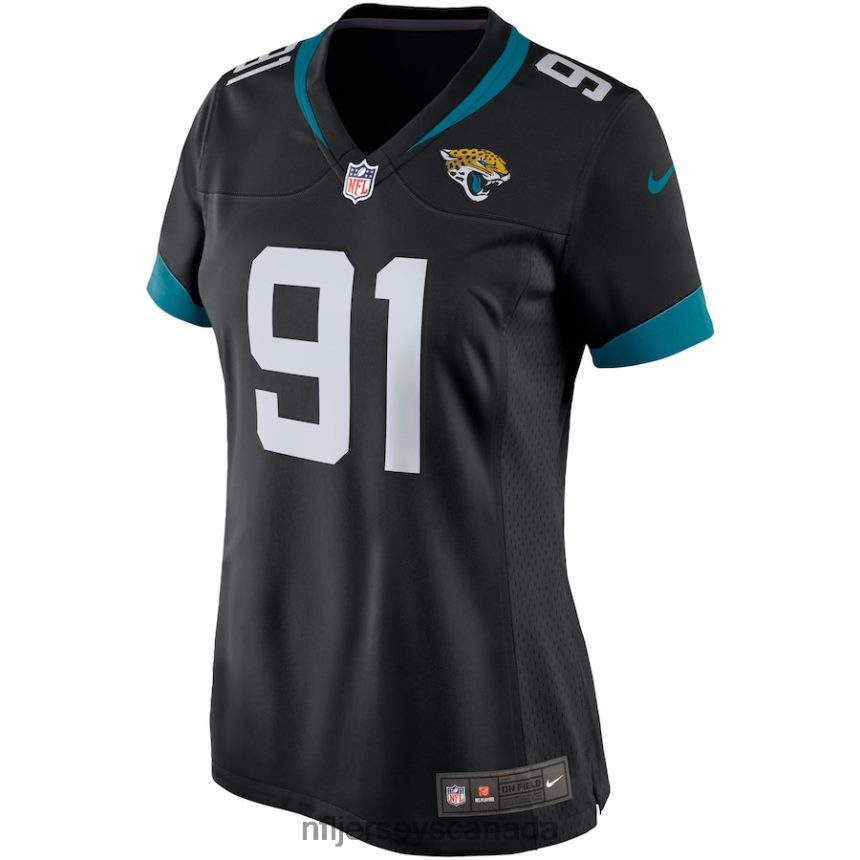 Women Jacksonville Jaguars Yannick Ngakoue Nike Black Game Player Jersey Clothing NFL TBXFR63678