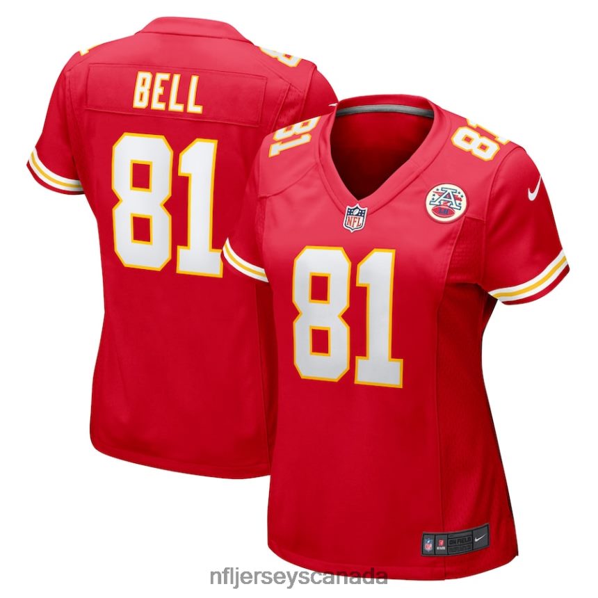 Women Kansas City Chiefs Blake Bell Nike Red Game Player Jersey Clothing NFL TBXFR63708