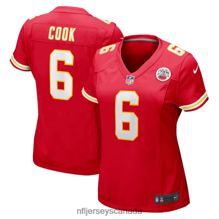 Women Kansas City Chiefs Bryan Cook Nike Red Game Player Jersey Clothing NFL TBXFR62557